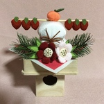ちりめん細工・鏡餅飾り