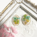 ドライフラワーサークルピアス＊イヤリング