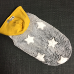 犬服‼︎サイズ変更可‼︎ダックスS   星柄グレーボア イエロー