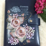 トールペイント🌹薔薇のB6スケジュール帳♡受注制作