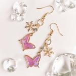 ♡Butterfly snow ピアス(ピンク)♡ 