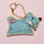 ふわふわテリアのバッグチャーム＊リバティ＊