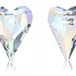 【スワロフスキー#6240】1粒 Wild Heart ペンダント 27mm クリスタル AB (001AB)