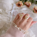 heart pearl ring 