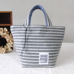 大人女子の冬ﾏﾘﾝbag　ボーダー