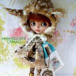＊クラシカルな雰囲気のワンピ×バンビ頭巾 ＊８点セット ＊ブライス ＊ blythe outfit ＊ワンピース・ブーツ・帽子＊