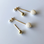 ¥800→¥300 3way3種パールピアス