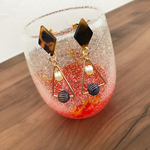 べっ甲&パールで女性らしいピアス