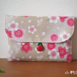 御朱印帳ケース　～桜・ベージュ～