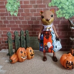 送料込み★ブルン・ハーヤネン、プチブライスサイズハロウィンエプロンワンピ
