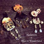 ハロウィン×不思議の国のアリスブローチ(全３種)