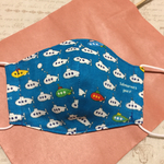 幼児、子供用ガーゼマスク（青）