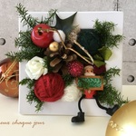 【再再再販】ホワイトクリスマス♪　スタンドアレンジ　白ver.