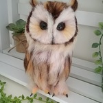 ★送料込み★羊毛フェルト製ウサギフクロウ