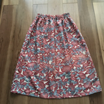 羽織リメイクスカートピンク花柄