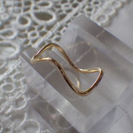 K18YG　ウェーブリング