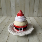 クリスマス☆サンタカップケーキの小物入れ