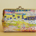 ト様オーダー品☆リバティ【Posy Landscape】がま口通帳ケース