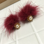 《在庫SALE‼︎》¥1200→¥600！ファーピアス