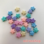 １セット３５個 パステルカラーミックス 星のビーズ