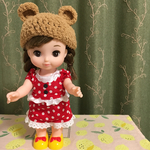 ふわもこくまさん帽子＊ちゃいろ