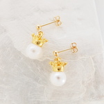 sale クラウンパールピアス