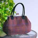 ☆【nanqueen's handmade】☆【ウール混】がま口リュック＆ショルダー＆ハンド3wayバッグ