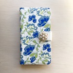 花柄 フラワー 手帳型 iPhone Android スマホケース スマホカバー ケース カバー 鏡付き ミラー付き おしゃれ かわいい