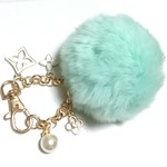 バッグチャーム♡ラビットファー♡*。ミント