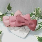 【送料込み】croissant❇gradation (light coral) バナナクリップ  