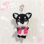 あみぐるみキーホルダー🔸柴犬(黒)ちゃん
