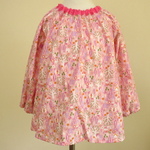 キッズスモック♪北欧風の森ピンク総柄♪女の子　幼稚園　保育園　作業エプロンに