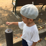 kids ニット ベレー帽（L）