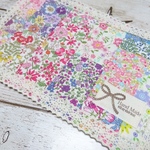 【sale】リバティ風＊花柄ストライプパッチ＊ふんわりマット