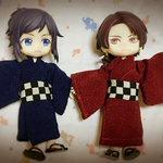 【オビツ11浴衣2点SET】(紅色)