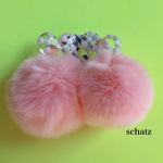 ♡個性的2wayラビットファーイヤリング♡ハート