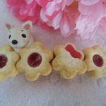 ジャムサンドクッキーのバレッタ♡イチゴジャム