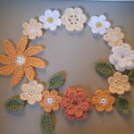かぎ針編みの花モチーフ　140