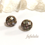 ブラウンシェルピアス♡