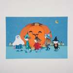 【組み合わせ自由】　かぼちゃのお祭り　ハロウィン　ポストカード　