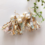 ♡再販！引き揃え糸のタッセルパールピアス♡