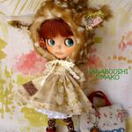 ＊キラキラ星のワンピース×バンビ頭巾 ＊８点セット ＊ブライス ＊ blythe outfit ＊ワンピース・ブーツ・帽子＊