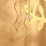 ＊14kgf＊星降る＊きらきら＊ピアス【金】a falling star earrings