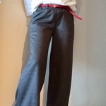 ウールポンチのワイドパンツ  