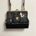 大きなドットのがまぐちバッグ＊