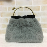 モコモコファー♡ベンリー口金バッグ♡がま口バッグ