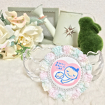 両面！手編みのマタニティロゼット ＊ 月白(冬ver) 19