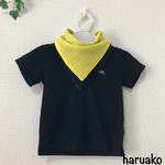 オシャレboyのよだれかけ☆イエロー×ブラック