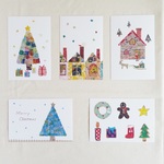 ☆再販☆組み合わせ自由☆貼り絵のクリスマスカード☆