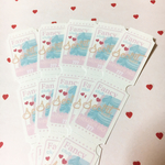 TICKET STICKERS (mat cream)